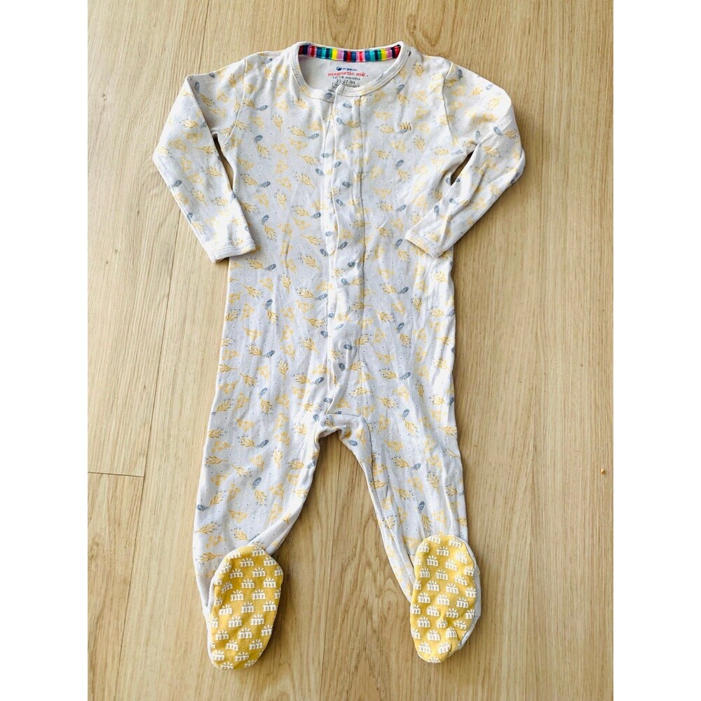 Pj footie sleeper MAGNETIC ME organic cotton size 12-18m